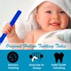 Hollow Teething Tubes Soft and Durable Baby Teether with Brushe 6-Pack Teething Toys for Babies 6-18 Months Silicone Teethers for Toddlers Sensory Chewy Tubes