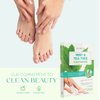 Skin 2.0 Tea Tree and Mint Foot Masks Moisturizing Socks - Fights Athlete's Foot, Detoxifies & Exfoliates, Relaxing & Cooling Foot Mask - Cruelty Free Korean Skin Care For All Skin Types - 3 Pairs