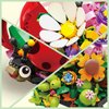 KAZI Bugs Building Set,Ladybug Combine with Flowers Display Models,Insect Collection Building Blocks for Kids Ages 8+, Home Decor for Girls