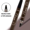 Tattoo Eyebrow Pen with Fork Tip,Waterproof Eyebrow Pen,Microblading Eyebrow Pencil with a Micro,Microblading Brow Pencil,Microblading Tattoo Brow Pencil,Creates Natural Looking(Gray Brown-1 PCS)