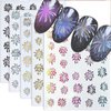 6pcs Colorful Fireworks Nail Art Stiskers 3D Laser Firework Nail Stickers for Women Manicure New Year Nail Supplies Christmas Nail Decals Blooming Pyrotechnics Nails Stickers Holiday Nail Sticker