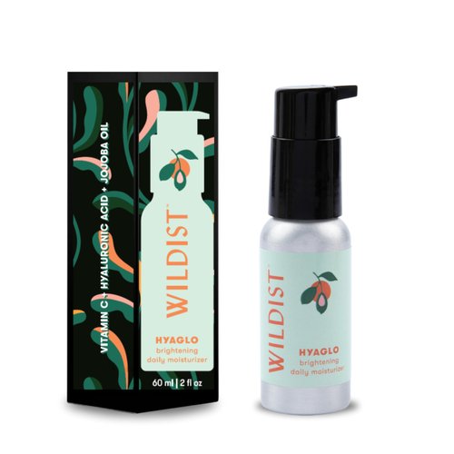 Wildist Daily Face Moisturizer Lotion for Women & Men, with Vitamin C, Hyaluronic Acid, Jojoba Oil, Cruelty Free, Vegan, Hyalglo Citrus Scent, 2 Fl Oz