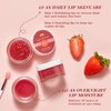 ANAI RUI Lip Scrub & Lip Mask Stocking Stuffers, Lip Exfoliator Scrub and Moisturizer Christmas Gifts, Lip Scrubber Exfoliator & Sugar Lip Scrub with Vitamin C, Lip Sleeping Mask Gift Set for Women