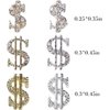 AZPEPSI 30PCS Money Dollar Nail Charms Gold and Silver 3D Alloy Dollar Money Nail Art Charms with Rhinestones for Women Nail Decoration DIY Design Crystals Shiny Nail Gem Crystals Jewelry