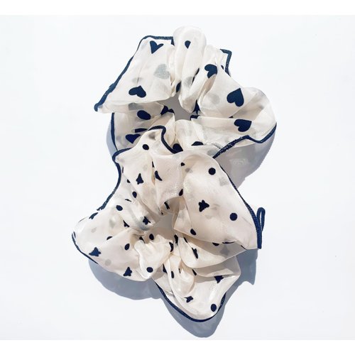 Lemeilleur 2pcs Fancy Chiffon Hair Scrunchies, For Thick Curly Hair Accessories,Soft Ropes Ponytail Holder No Hurt Your Hair Soft Hair Ties, for Women Hair Accessories Decorations