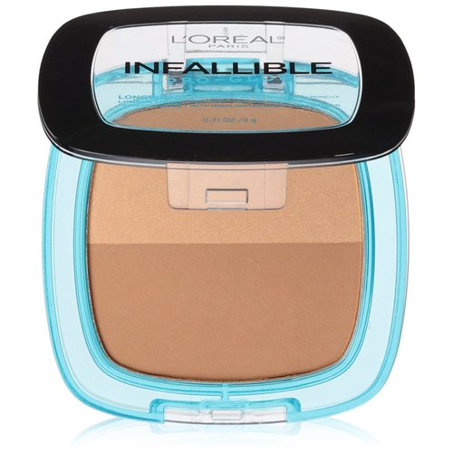 L'Oréal Paris Infallible Pro Glow Pressed Powder, Cocoa, 0.31 oz.