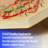 CHEROSIN 2Pack Wooden Geoboard Montessori Toys - Wood Geo Board Manipulative Geoboards for 4 5 6 Year Old Kids with Pattern Cards and Rubber Bands,Educational Peg Board for Boys Girls Ages 3-6
