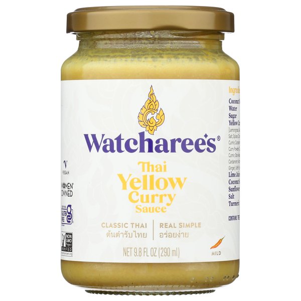 WATCHAREE'S Thai Yellow Curry Sauce | Vegan | Authentic Traditional Thai Recipe