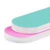 25PCS Mini Size PANA Professional Double Sided Nail Files - Pink&Teal, 180/240 Grit - Emery Board Nail Buffering File Manicure Pedicure Nail Polisher Washable