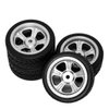 ShareGoo OD 2.55" RC 12mm Hex Plastics Wheel Rims & Rubber Tires Tyre for RC 1/10 On-Road Touring Racing Drift Car
