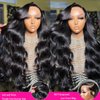 Holiden Body Wave Lace Front Wigs Human Hair Pre Plucked 13x6 HD Transparent Lace Frontal Wigs Human Hair 200% Density Glueless Wigs for Women 12A Brazilian Virgin Human Hair with Baby Hair 20 Inch