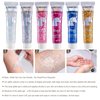 SUMEITANG 6PCS Clear White Face Body Glitter Gel，Mermaid Holographic Sequins Chunky Glitter Paint for Party Singer Concerts Festival Rave Accessories for Girls Women Face Body Hair Sparkling Makeup