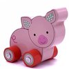 Orange Tree Toys: First Farm Animals - 3 Wooden Animals On Wheels, Push Toys, Colorful Sheep, Pig & Cow, FSC Certified, Toddlers & Kids Ages 1+