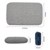 LSFFM Travel & Camping Memory Foam Pillow,Travel Essentials,Hammock Pillow with Double-Layered Pillow Cover,Easy to Clean,Compact Travel Pillow for Sleeping (Grey)