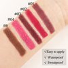Boobeen Matte Lipstick Pencil Lip Crayon Stick Matte Velvet Lipgloss Creamy Lip Liner Full Coverage High Pigment Waterproof Non-Fade Lipstick for Women, Matte Lip Stain with Smooth Makeup (#06)