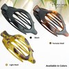 Parcelona France Wide Beak Celluloid Tortoise Shell Side Slide-in Claw Hair Clip Clamp Clutcher (Shell)
