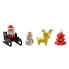 24Pcs 3D Christmas Erasers for Kids Bulk, Cute Santa Claus Snowman Puzzle Erasers for Stocking Stuffers Goodie Bags Stuffers Classroom Party Favors Holiday Gifts