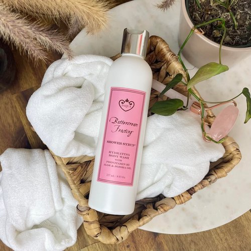 Jaqua Shower Syrup Vegan Hydrating Body Wash with Jojoba and Rosehip Oil - Buttercream Frosting
