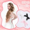 30PCS Bow Hair Clips Satin Mini Bowknot Barrettes Non-Slip Ribbon Hairpins Kawaii Claw Clip Small Pins Metal Sweet Halloween Hairstyle Accessorie for Women Girl Toddlers
