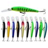 10pcs Fishing Lures Hard Bait Minnow Deep Diving Swimbait Walleye Lures Topwater Lures Bait for Bass Trout Pike Freshwater Saltwater Lures Kit