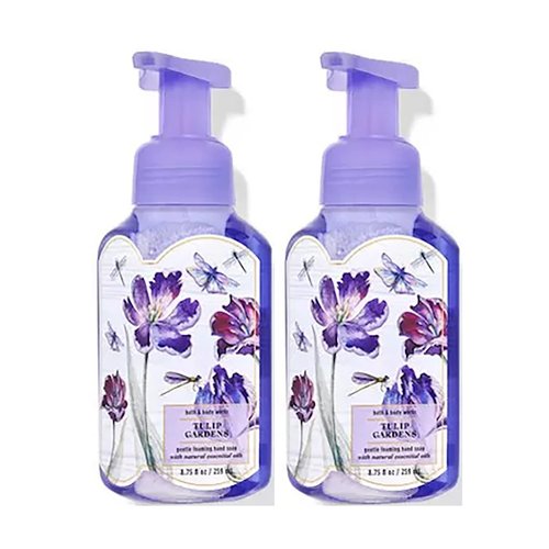 Bath & Body Works Bath and Body Works Tulip Gardens Gentle Foaming Hand Soap 8.75 Ounce 2-Pack (Tulip Gardens) 17.5 Ounce
