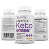 (3 Pack) Lifestyle Extreme Keto Pills 1675MG New & Improved Formula Contains Apple Cider Vinegar Extra Virgin Olive Oil Powder Green Tea Leaf 180 Capsules