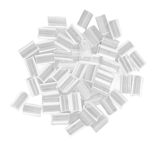 2 Bag U Tip Clear Granule Beads for Hair Extensions Bonding or Rebond, Nail Shaped Fusion Glue Pa...