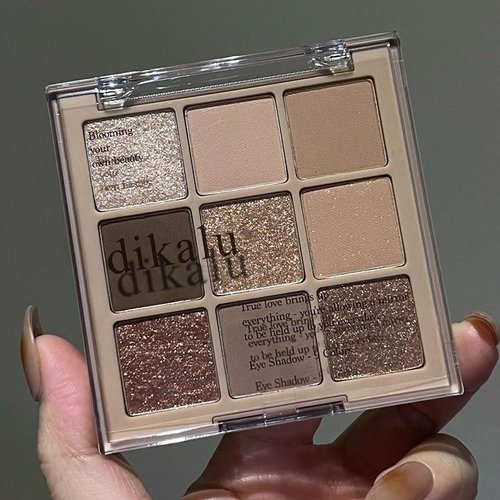 GHFCZOO Blooming Your Own Beauty Eyeshadow Palette, 9 Shades, Glitter and Matte Finishes (05#)
