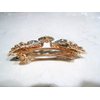Gold or clear bow shaped crystal hair barrette clip bridal clip bridal barrette (Primary color: Clear)