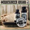 Mountaineer Brand Beard Grooming Care Kit for Men, Beard Oil (2oz), Conditioning Balm (2oz), Wash (4oz), Brush, WV Pine Tar Scent, Perfect Gift
