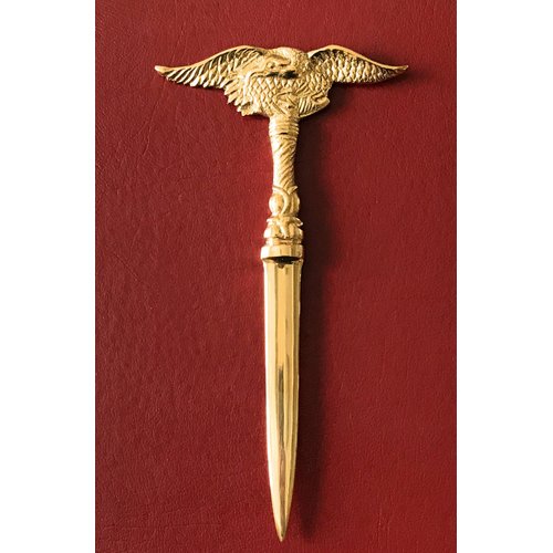 Madison Bay Company Brass Patriotic American Eagle Letter Opener, 7.75 Inches Long