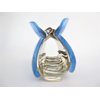 Generic Bright blue marbled hair claw clip for thick hair