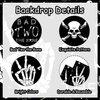 Bad Two the Bone Themed 2nd Birthday Party Decorations for Boys Black Bad Two The Bone Backdrop Banner, Skeleton Theme Birthday Decorations for Boys Girls Music Rock and Roll Birthday Party Supplies