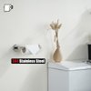 JQK Chrome Toilet Paper Holder, 5 Inch 304 Stainless Steel Thick 8mm Tissue Paper Dispenser for Bathroom, Hold Mega Rolls, Polished Chrome Wall Mount, TPH100-CH
