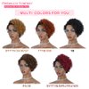 Rebecca Fashion Ombre Brown Curly Pixie Cut Lace Front Wigs Human Hair Water Wave Short Pixie Cut Wig Side Part 13x5.5x0.5 HD Lace Pixie Cut Lace Front Wigs Human Hair