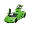 Alloy Collectible Green Lambo Toy Cars Model Pull Back Vehicles Diecast with Light & Sound