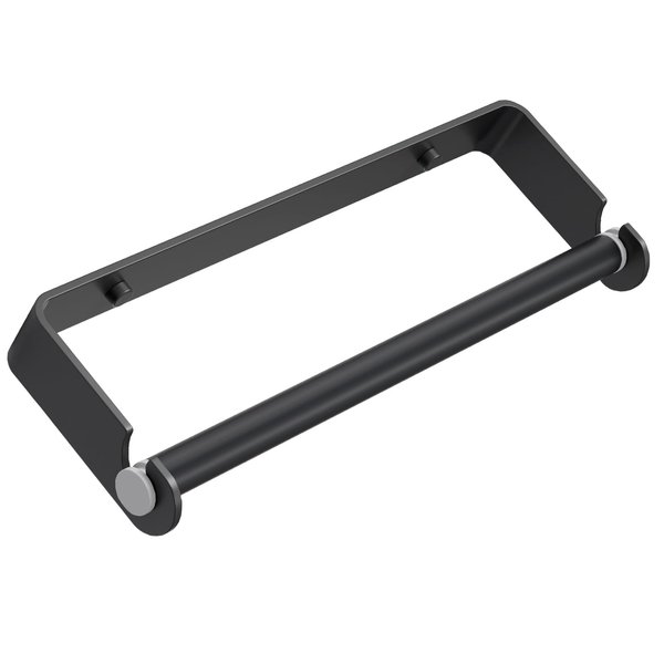 Aheucndg Paper Towel Holder Under Cabinet for Kitchen, Paper Towel Holder Wall Mount, Self-Adhesive or Drill Mounting Paper Roll Holder for Kitchen or Bathroom (Matte Black 1pack)