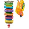 Super Bird Creations SB1199 Sola Balsa Stack Bird Toy - Bird Enrichment Toys, Wooden Bird Toys for Small/Medium Bird Size, Ideal for Parakeets and Cockatiel, Natural Bird Toys for Cage Play