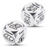 Boyfriend Valentines Gift Basket, 2PCS Food Activity Decision Dice, Valentines Day Gifts for Him Her, Date Night Gifts for Couples, Anniversary Wedding Gifts for Couples, Gag Gifts for Women Men