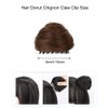 Cat Ears Hair Donut Chignon Claw Clip in Messy Hair Bun Space Bun Hair Pieces Cat Ears Bun Hair Extensions Wig Accessory Ponytail Hairpieces for Women Girls (Light Brown)