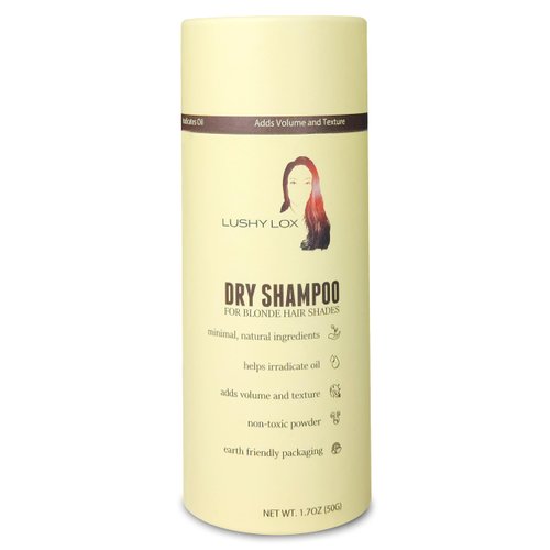 Lushy Lox Blonde Dry Shampoo Powder, All Natural Ingredients, Non Aerosol, Non Toxic, Earth Friendly Packaging