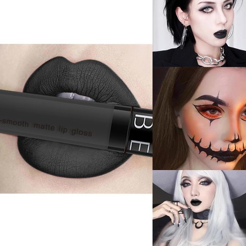 SeleneTenderaes 11-color black matte black non-stick cup lip glaze non-decolorizing lip gloss lipstick 0.34 FL OZ