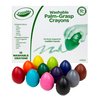 Crayola Egg Crayons (12ct), Washable Toddler Crayons, Jumbo Crayons for Toddlers, Preschool Art Supplies, Toddler Gifts, Ages 1+