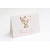 The Invite Lady Bunny Baby Shower Thank You Cards Sweet Little Bunny Rabbit Pink Thanks Printed Thank You Notes (24 Count)