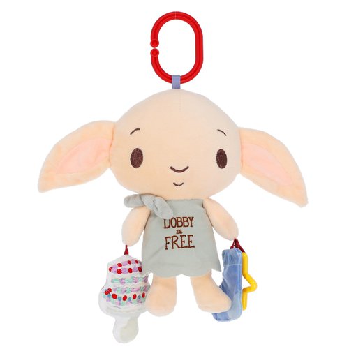 KIDS PREFERRED Dobby Plush Harry Potter Baby Teething Toys 3-6 Months, Halloween Baby Toys & Baby Teether, Minky Fabric Sensory Toys, Learning Toy