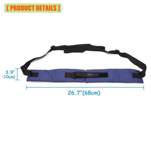 Wheelchair Seat Belt Cushion Harness Straps Medical Patients Positioning Restraint Soft Padded Safety Easy Release Adjustable Front Latch Buckle (Front Open)