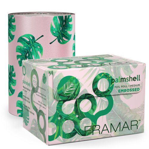 Framar Palmshell Embossed Roll Aluminum Foil, Hair Foils For Highlighting - Medium 320 ft