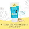 Earth Mama Uber-Sensitive Mineral Sunscreen Lotion SPF 40 | Reef Safe, Non-Nano Zinc, Contains Organic Colloidal Oatmeal | Steroid-Free Eczema Cream for Baby, Kid & Family, 3-Ounce