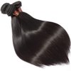 ANGIE QUEEN Hair Peruvian Virgin Hair Straight 100% Unprocessed Virgin Human Hair Extensions More Thicker 20 Inch One Bundle 100G Nature Black Color(One Bundle)