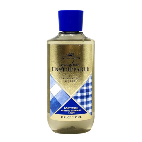 Bath & Body Works Gingham Unstoppable 3 Pack Body Wash Bundle with a Cabin Spice Bar Soap - Full Size